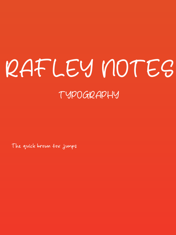 Rafley Notes Poster