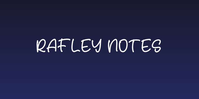 Rafley Notes Social Header