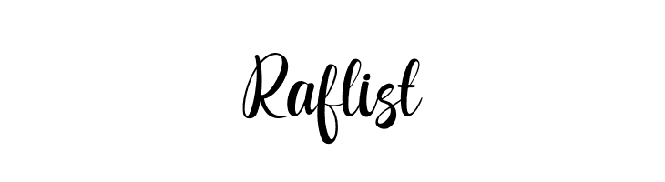 Raflist  Frei Schriftart Herunterladen