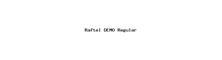 Raftel DEMO Regular  Descarca Fonturi Gratis