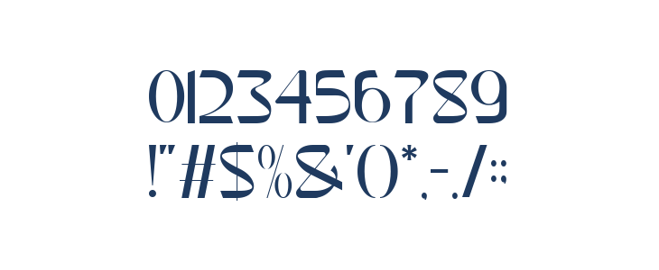 Raftel DEMO Regular Other Characters