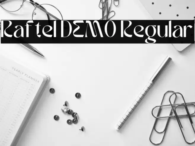 Raftel DEMO Regular Font examples