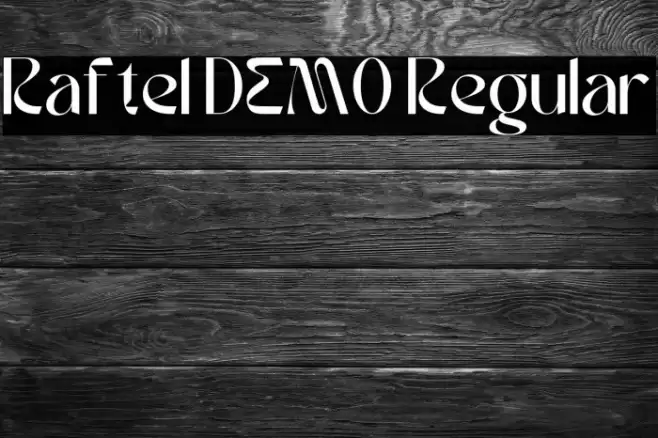 Raftel DEMO Regular Font examples