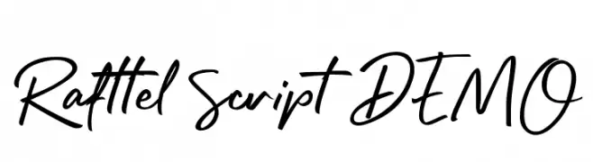 Rafttel Script DEMO  les polices de caractères gratuit tlcharger