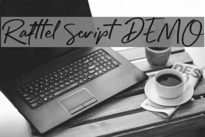 Rafttel Script DEMO Font examples