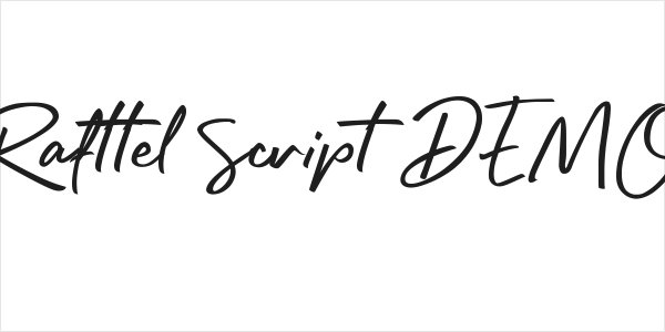 Rafttel Script DEMO Logo