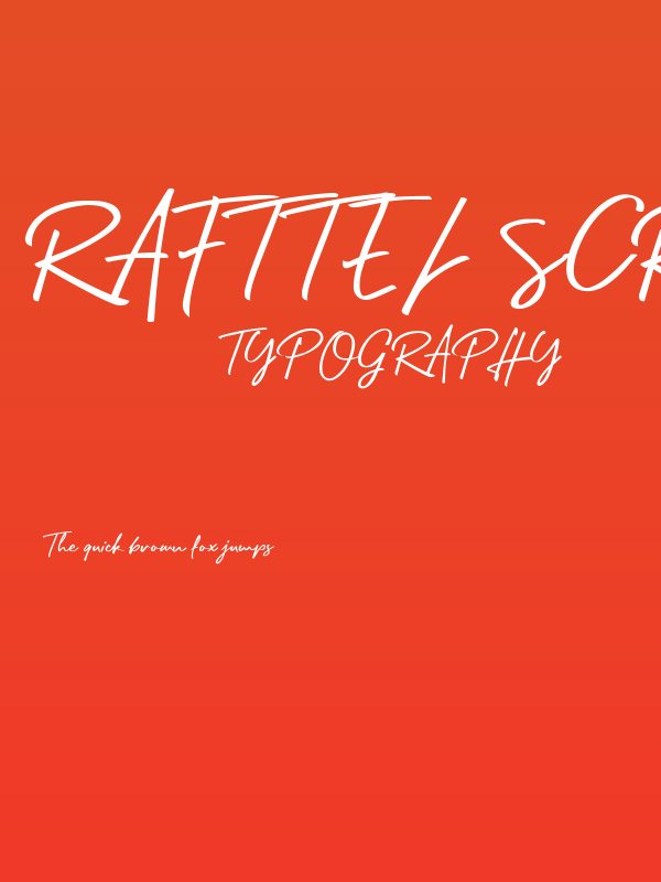 Rafttel Script DEMO Poster