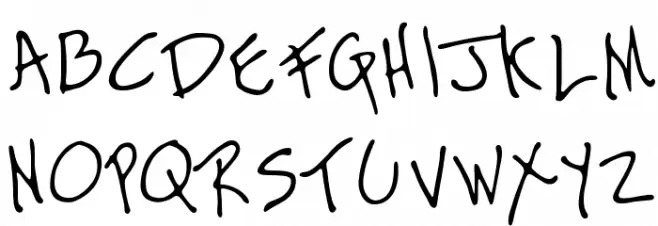 Ragamuffin Schriftart Groß