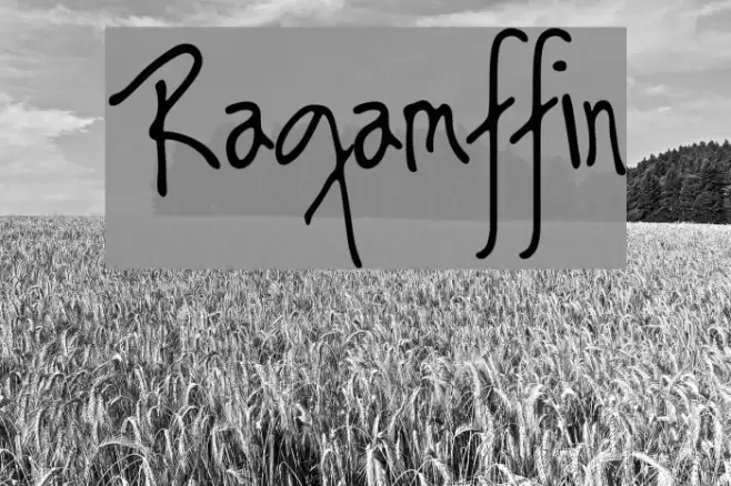 Ragamuffin خط examples