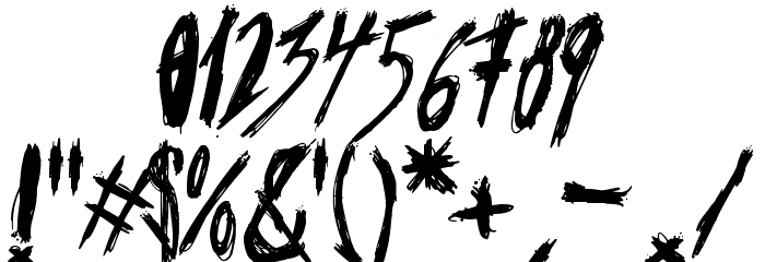 Rage Against Mom Font OTHER CHARS