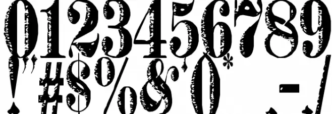 Rage Font OTHER CHARS