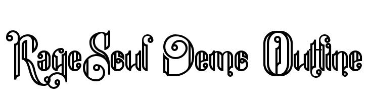 RageSoul Demo Outline  Frei Schriftart Herunterladen
