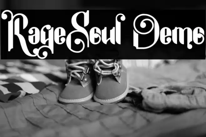 RageSoul Demo Font examples