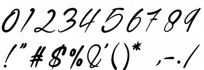 Ragellia Mellinda Schriftart Anderer Schreiben