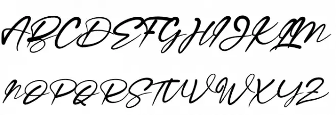 Ragellia Mellinda Schriftart Groß