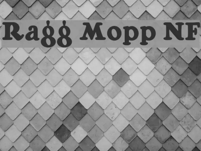 Ragg Mopp NF Font examples