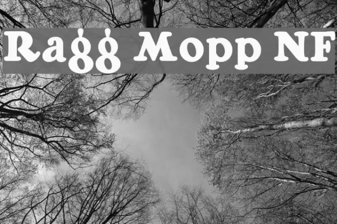 Ragg Mopp NF Font examples