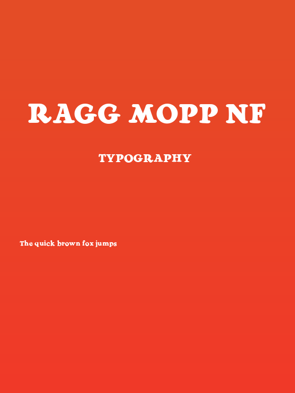 Ragg Mopp NF Poster