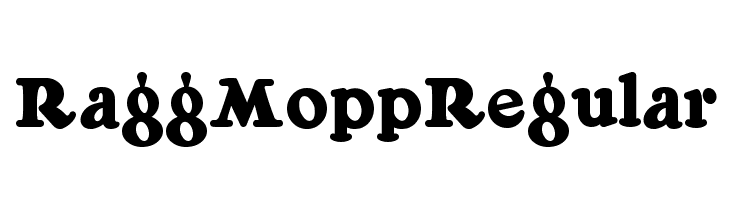 RaggMoppRegular Font