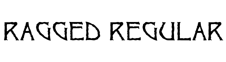 Ragged Regular  Скачать бесплатные шрифты