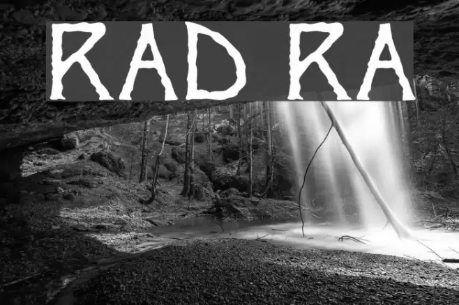 Ragged Regular Font examples