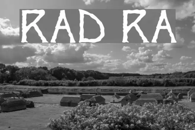 Ragged Regular Font examples