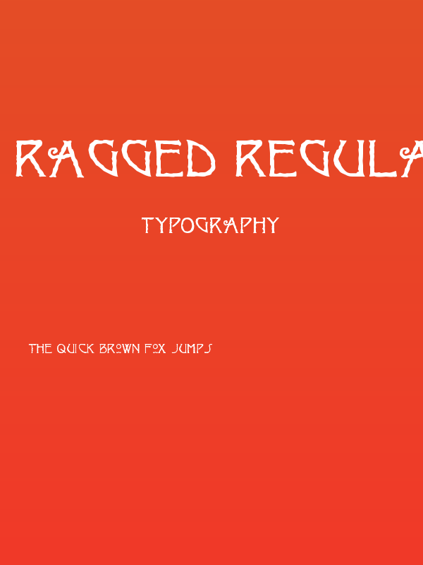Ragged Regular Poster