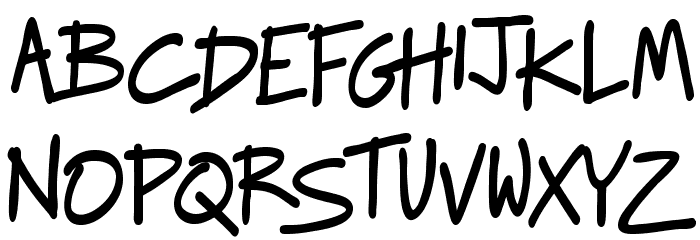Raggedways Font LOWERCASE