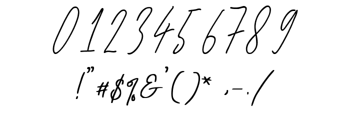 Raghen Script Regular Шрифта ДРУГИЕ символов