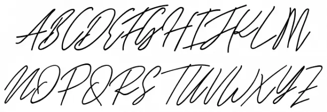 Raghen Script Regular Шрифта ВЕРХНИЙ
