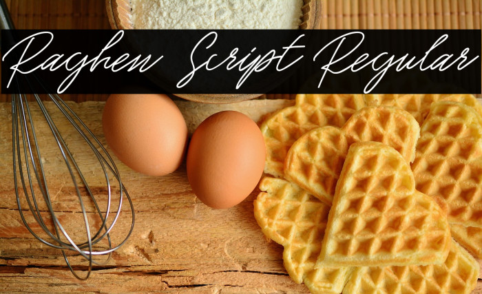 Raghen Script Regular Example 3