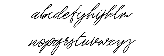 Raghen Script Regular Шрифта строчной