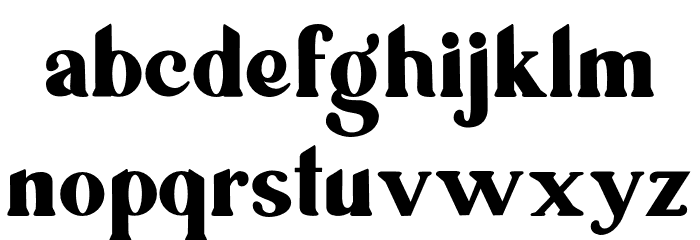 Ragila Font LOWERCASE