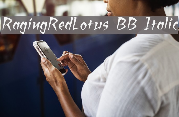 RagingRedLotus BB Italic Example 1
