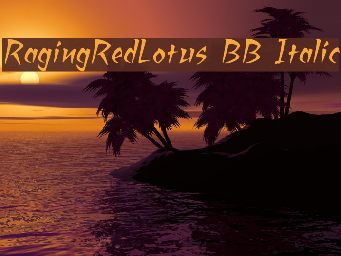 RagingRedLotus BB Italic Example 3