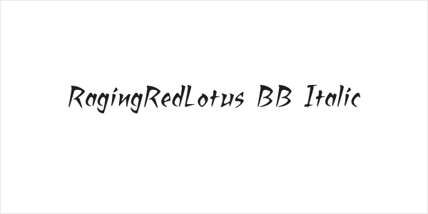RagingRedLotus BB Italic Logo