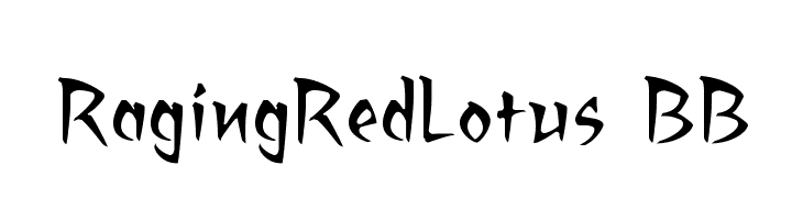 RagingRedLotus BB  Frei Schriftart Herunterladen