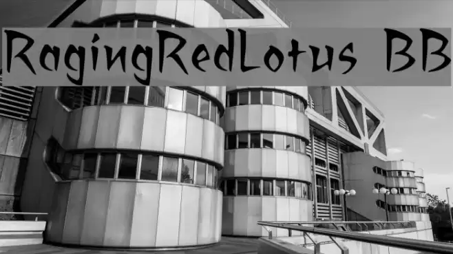RagingRedLotus BB フォント examples