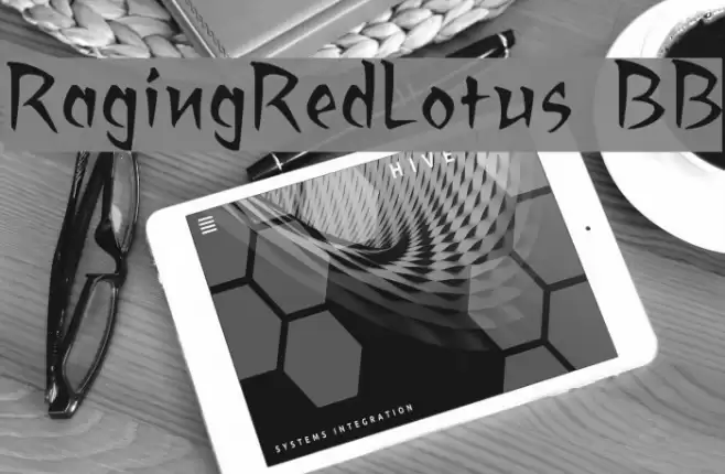 RagingRedLotus BB フォント examples