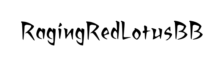 RagingRedLotusBB Font