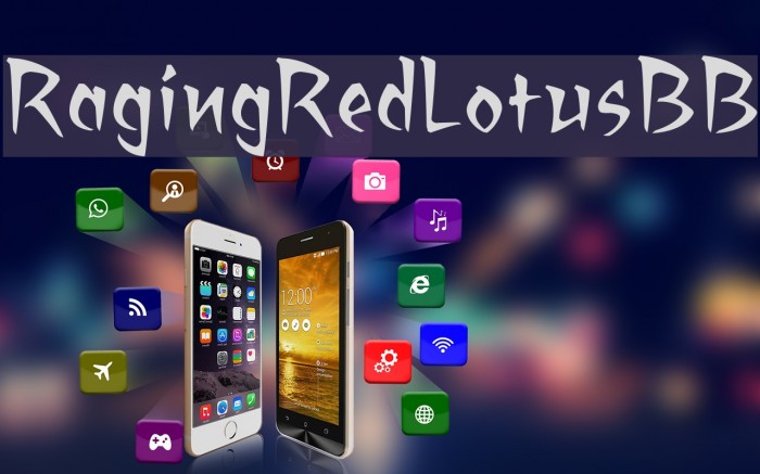 RagingRedLotusBB Font examples