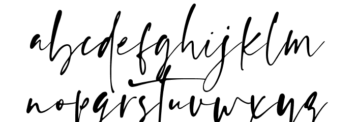 Ragland Font LOWERCASE