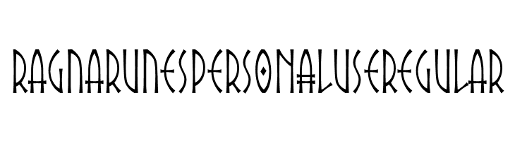 Ragna Runes PERSONAL USE Regular  フリーフォントのダウンロード