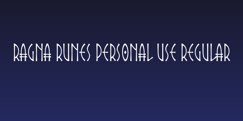 Ragna Runes PERSONAL USE Regular Social Header