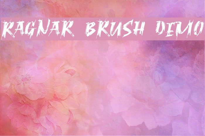 Ragnar Brush DEMO Font examples