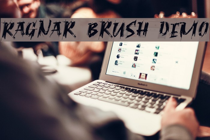 Ragnar Brush DEMO Font examples