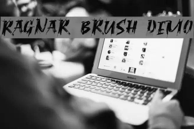 Ragnar Brush DEMO Шрифта examples