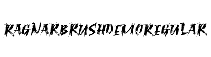RagnarBrushDEMORegular  font caratteri gratis