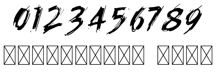 RagnarBrushDEMORegular Font OTHER CHARS