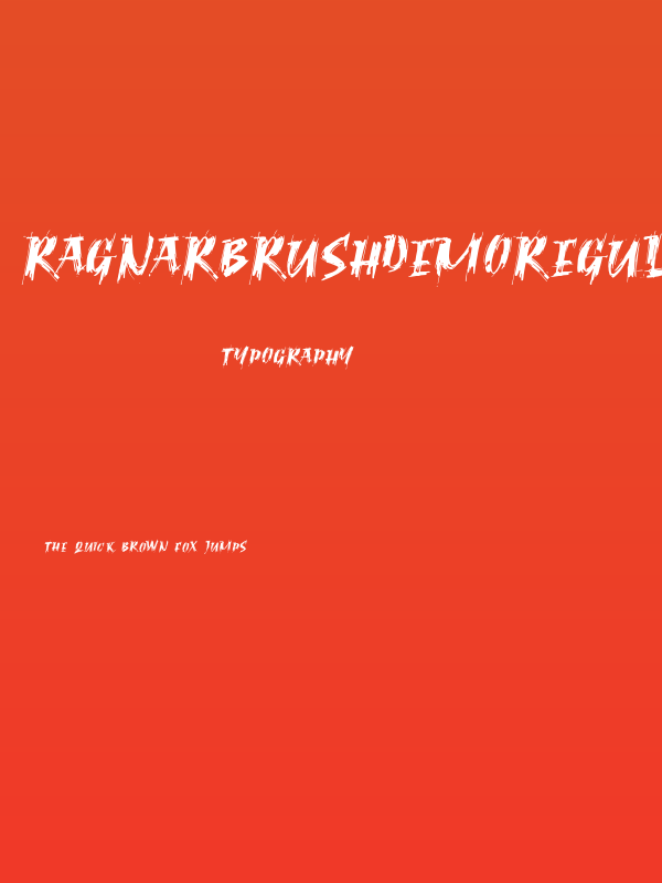 RagnarBrushDEMORegular Poster